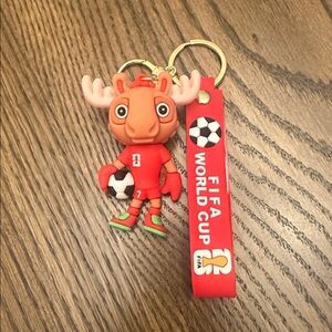 FIFA World Cup Maple the Moose (Canada) Mascot keychain